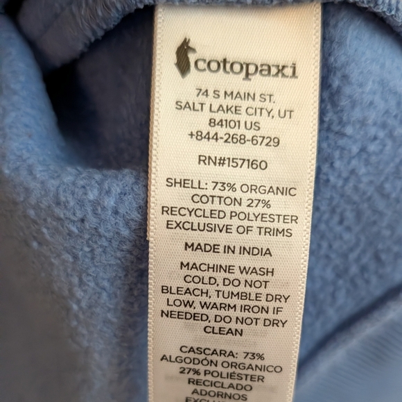 Cotopaxi Blue Do Good Hoodie - Picture 5 of 5